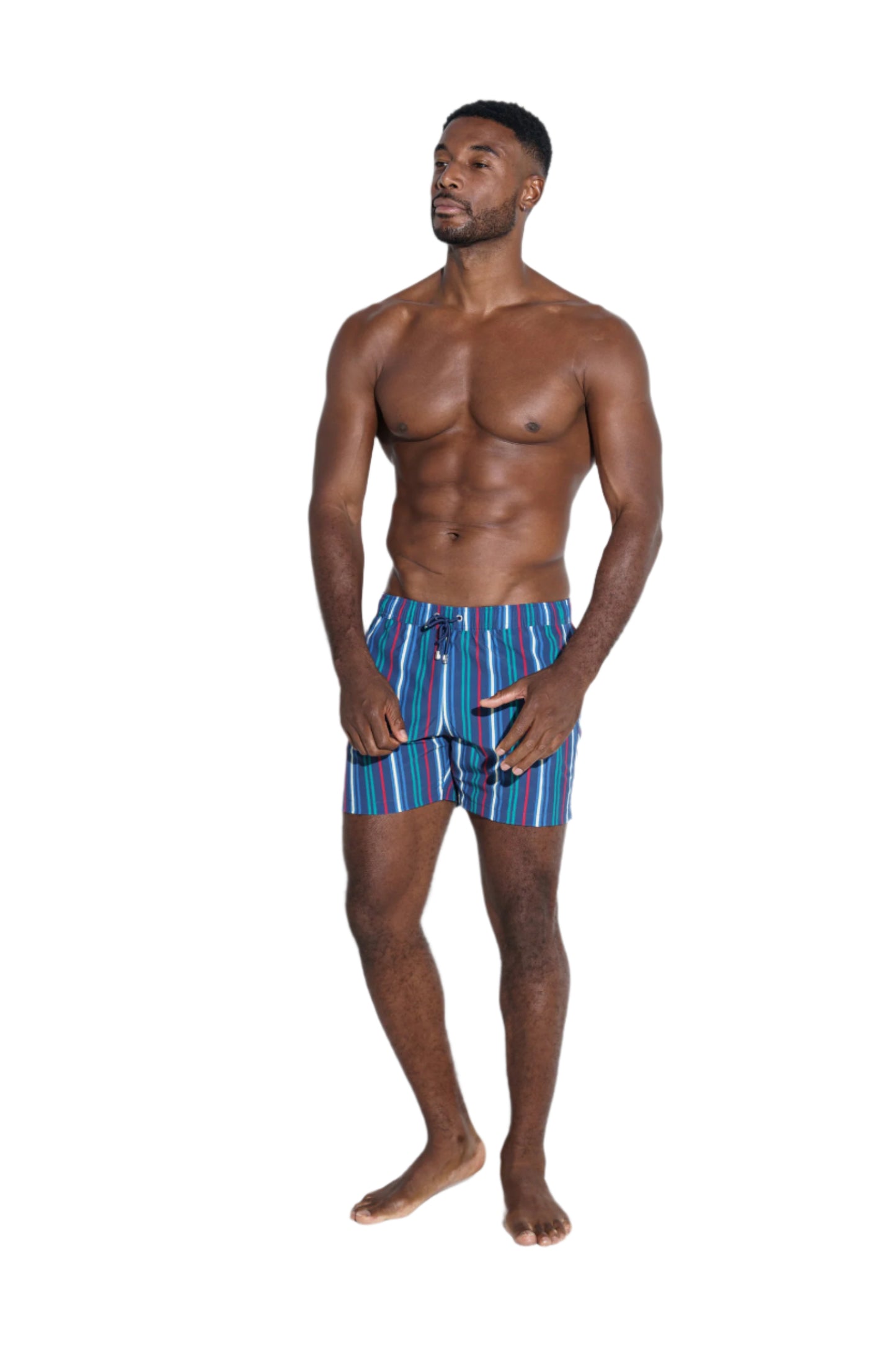 Classic pinstripe Swim Shorts - Poseidon