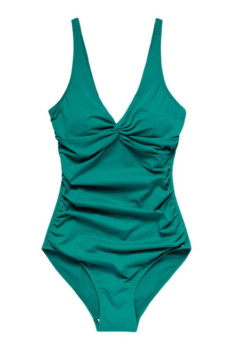 Simi Solid Swimsuit Recycled - Peacock