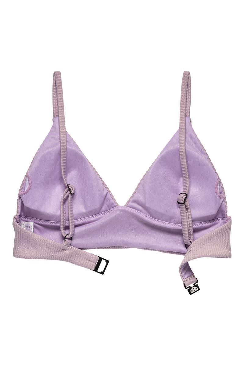 Thyme Theia Bralette Bikini Top, Soft Lilac.