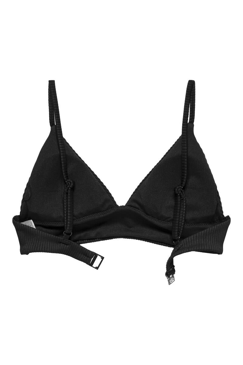 Thyme Theia Bralette Bikini Top, Black.