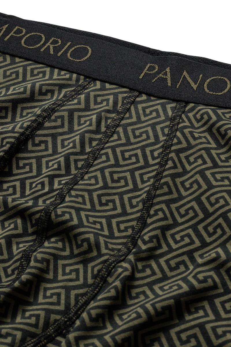 Panos Emporio Eco Base Bamboo and Organic Cotton Boxer 3 Pack, Grey Meander