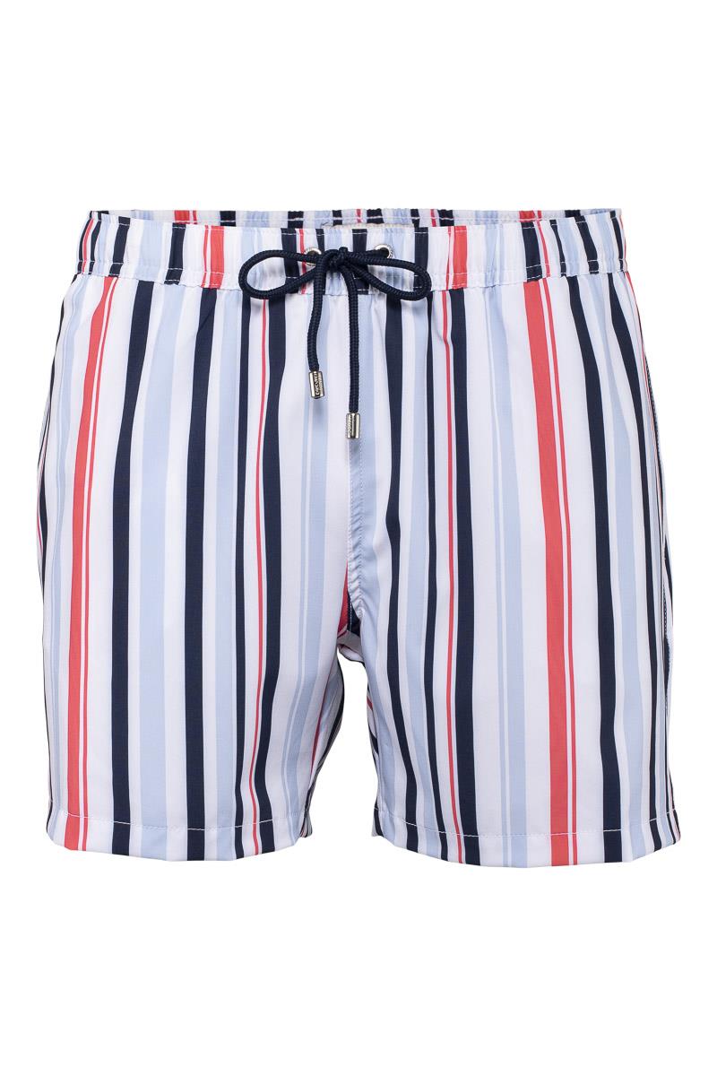 Classic Swimming Trunks, Multi Stripe