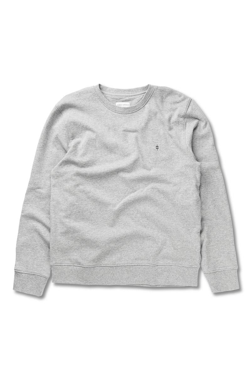 Panos Emporio Organic Cotton Element Sweater, Grey Melange