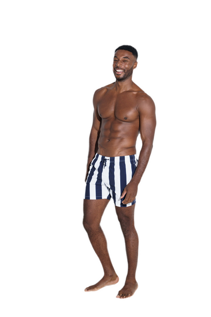 Classic Retro stripe - Navy/White