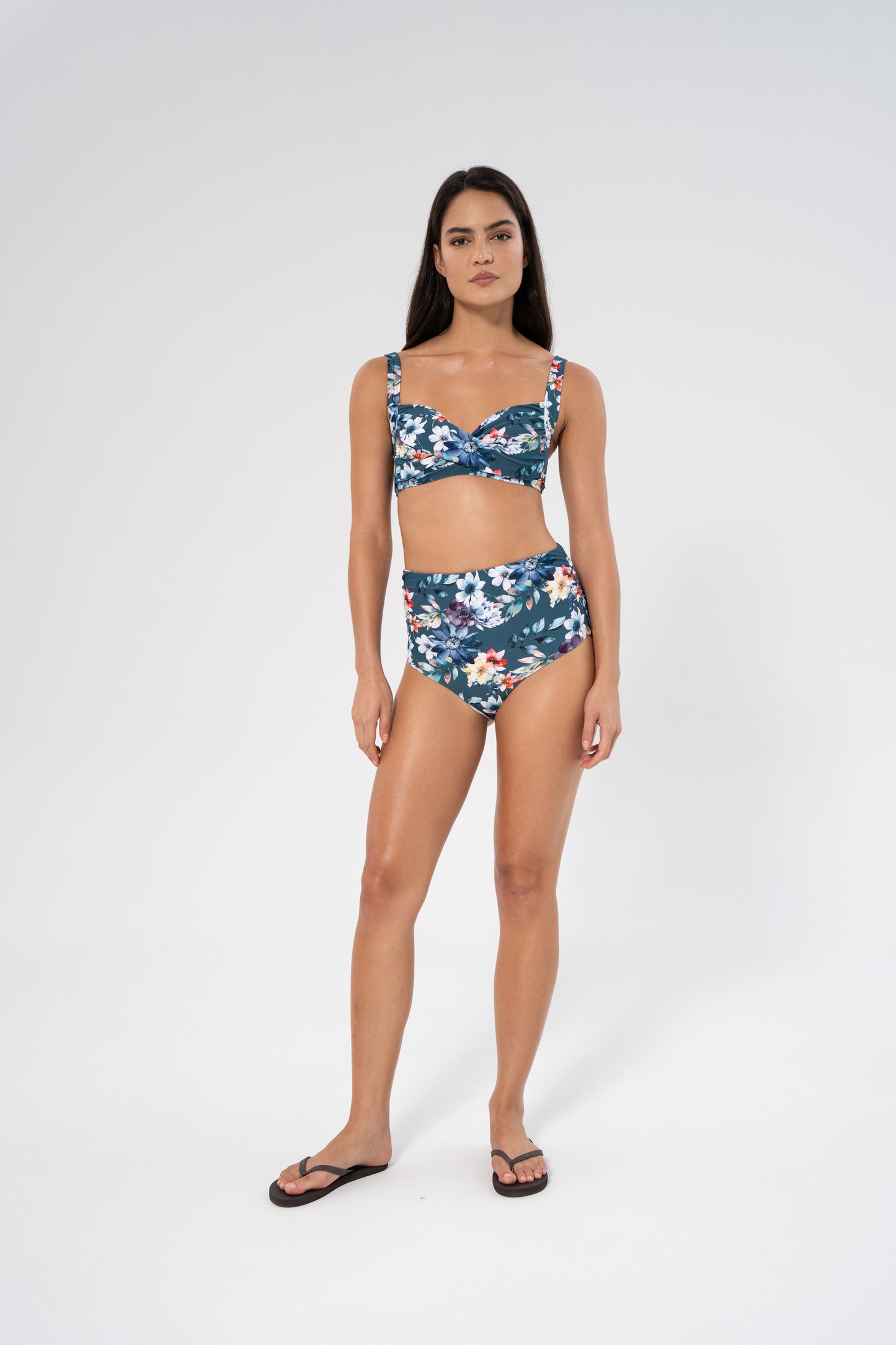 Fleur Chara Bikini Bottom - Lagoon