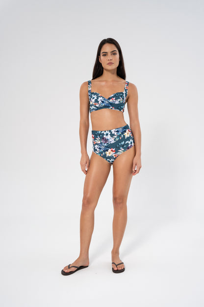 Fleur Chara Bikini Bottom - Lagoon
