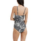 Panos Emporio  Recycled Shaping Potenza Swimsuit, Zebra