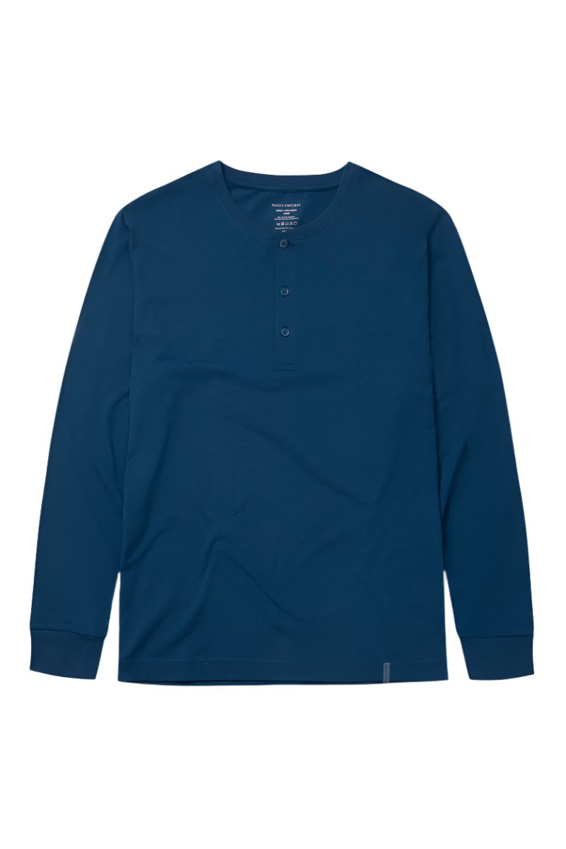Panos Emporio Lounge Henley Cotton Bamboo Jumper