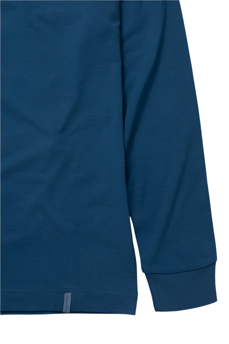 Panos Emporio Lounge Henley Cotton Bamboo Jumper