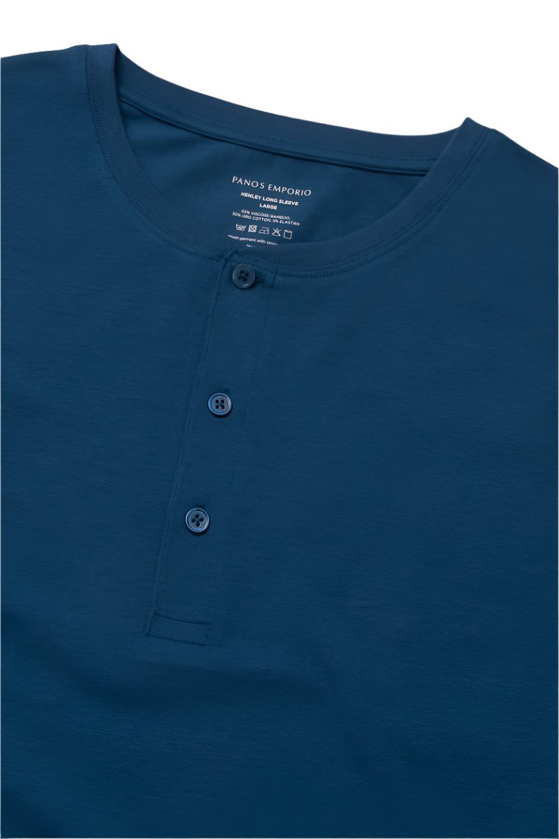 Panos Emporio Lounge Henley Cotton Bamboo Jumper