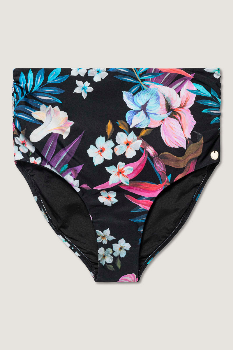 High Waisted Chara Bikini Bottom – Night Jungle