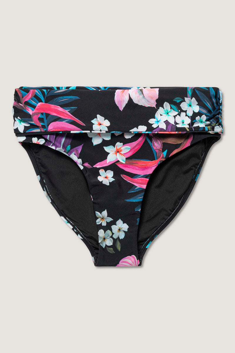 High Waisted Chara Bikini Bottom – Night Jungle