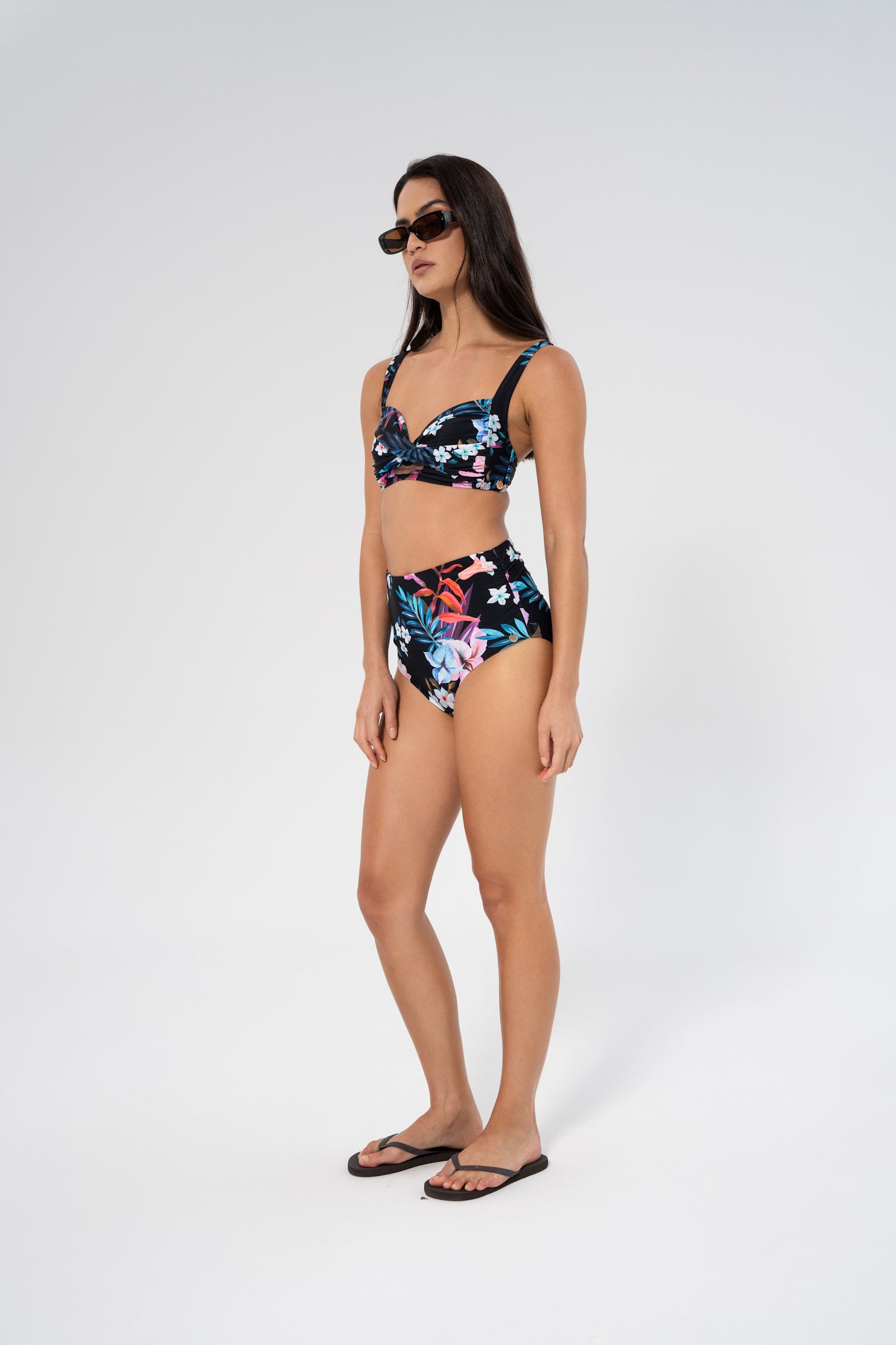 Medea Bikini Top – Night Jungle