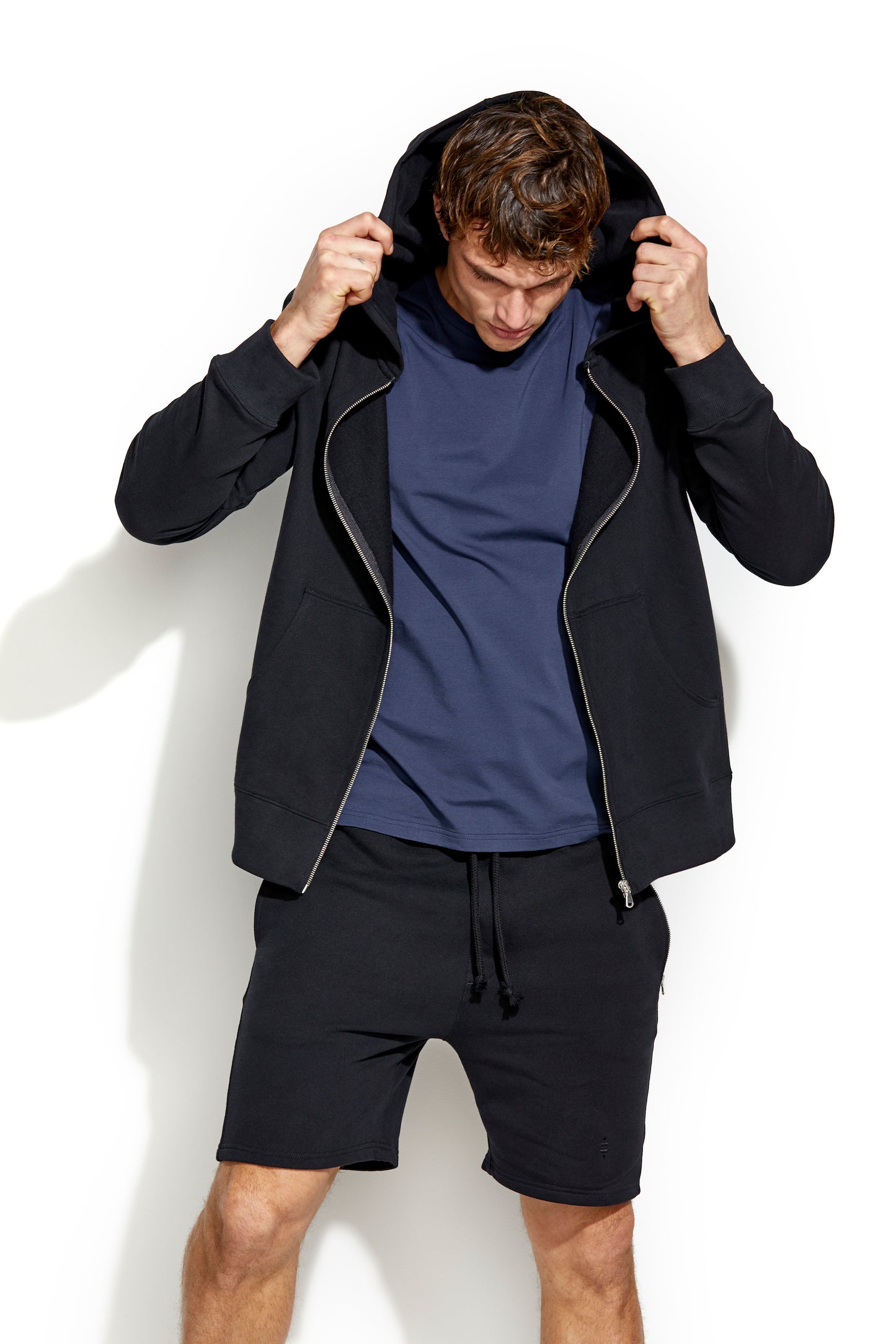 Organic Cotton Element Hoodie, Black