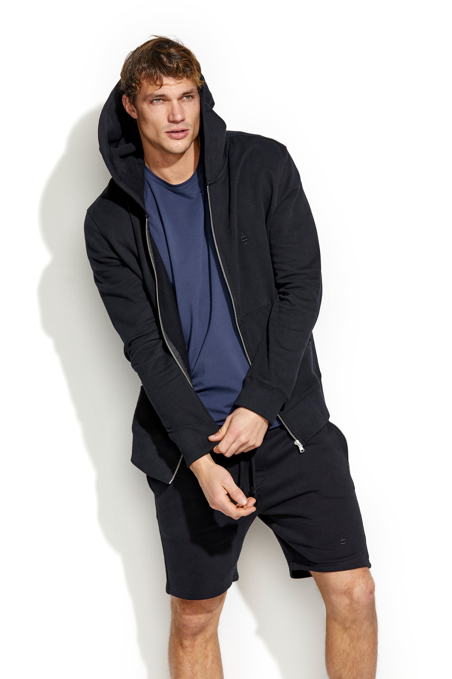 Organic Cotton Element Hoodie, Black