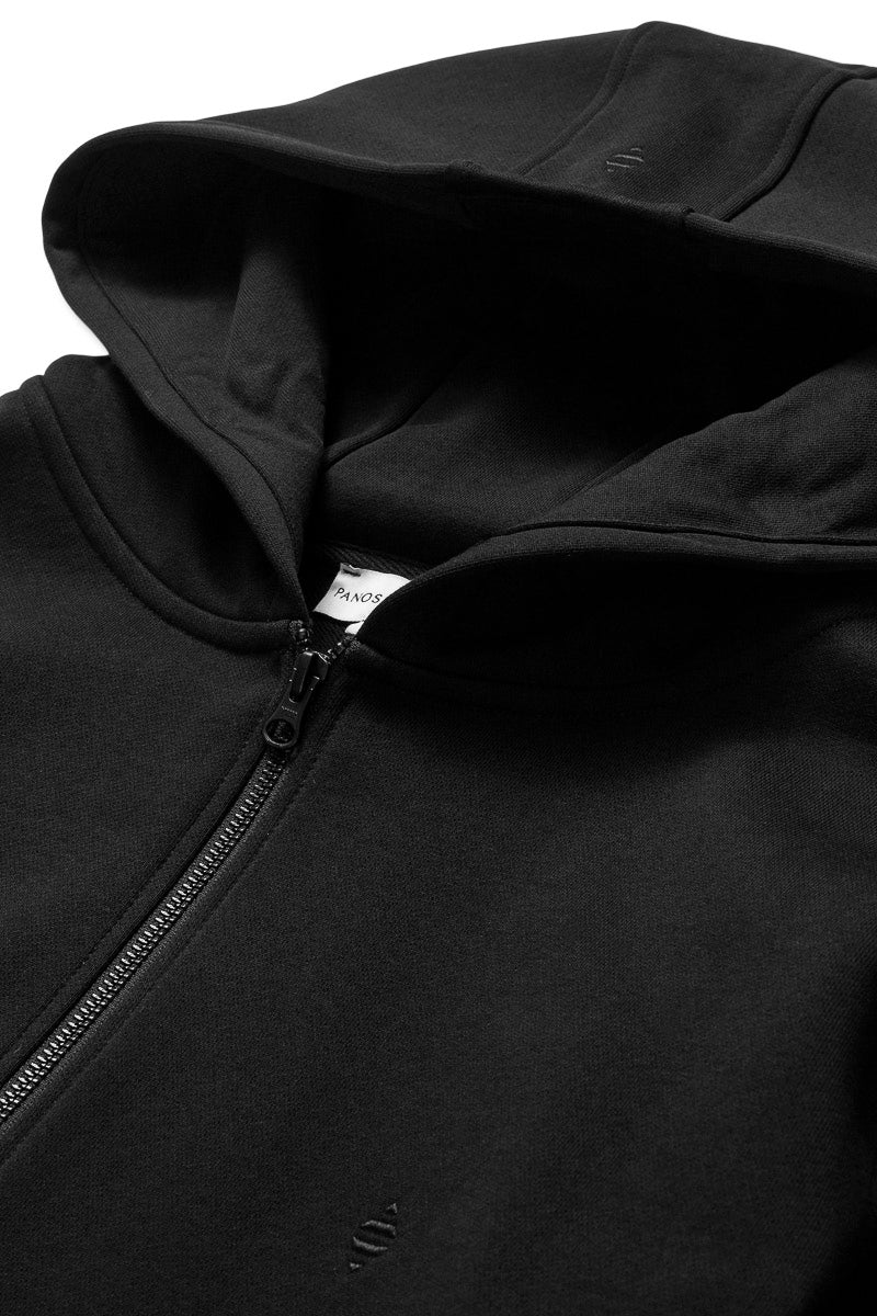 Organic Cotton Element Hoodie, Black