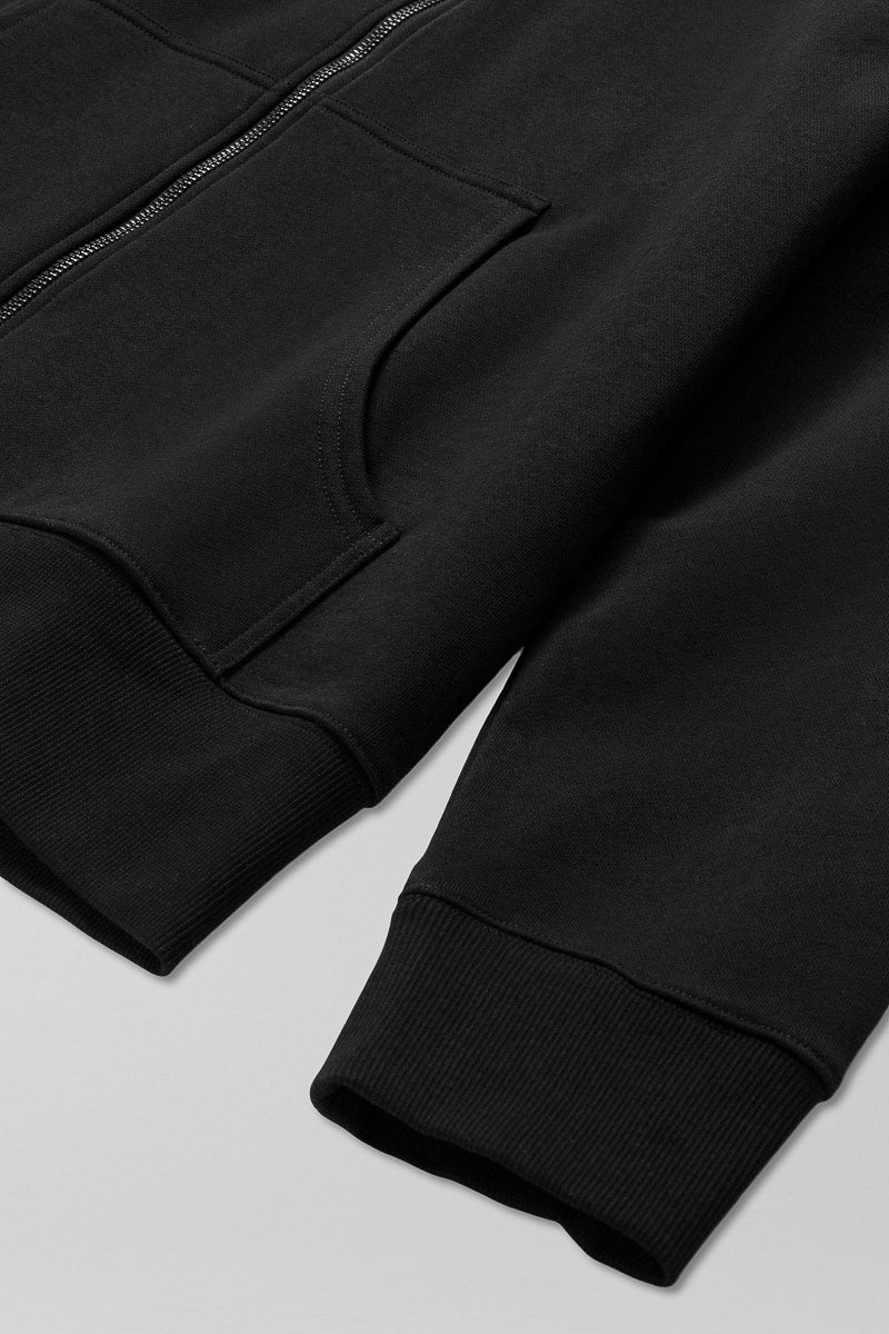 Organic Cotton Element Hoodie, Black