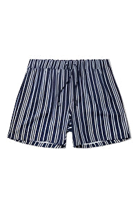 Classic Swim Shorts pinstripe -  Navy/White