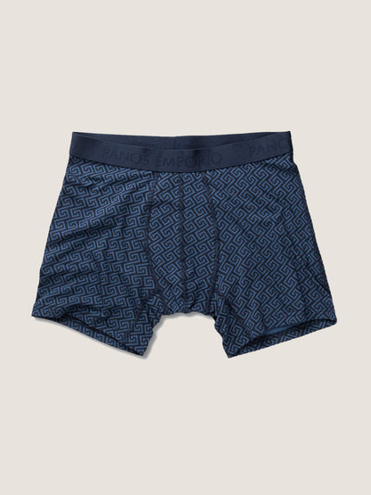 3pk Base Bamboo Boxer Set - Poseidon/High Tide/Blue Meander