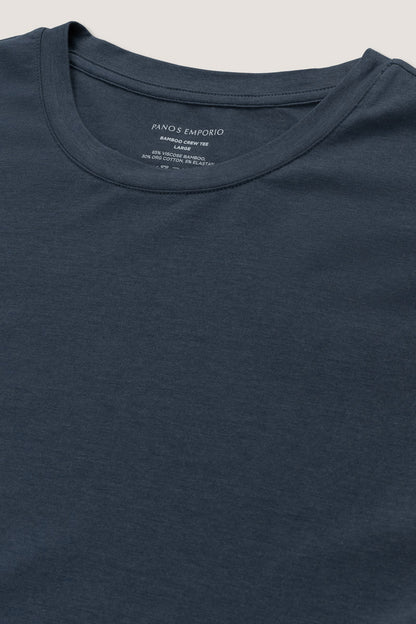 Bamboo/Cotton Crew T-Shirt - Asphalt