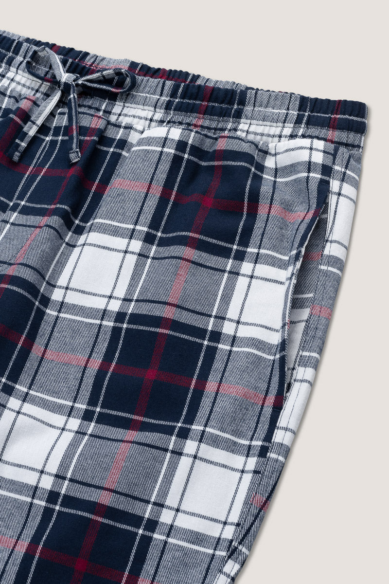 Pyjama trousers - Cream Plaid