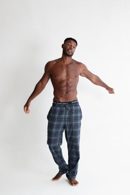 Pyjama trousers - Green Plaid
