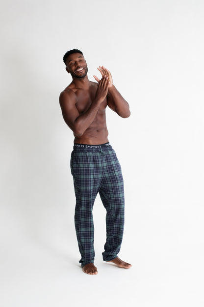 Pyjama trousers - Green Plaid