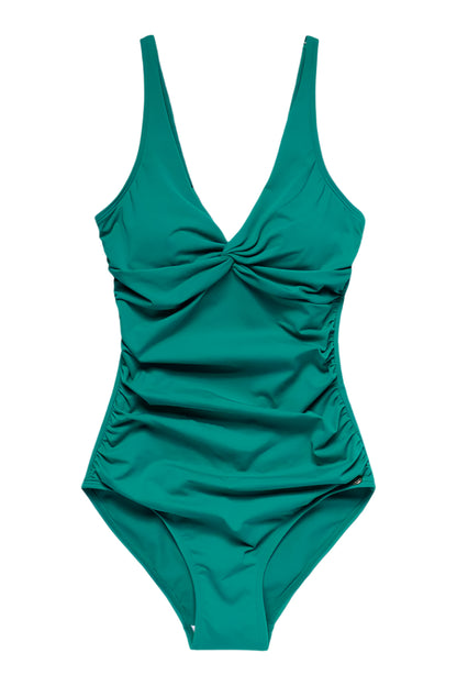 Simi Solid Swimsuit Recycled - Peacock