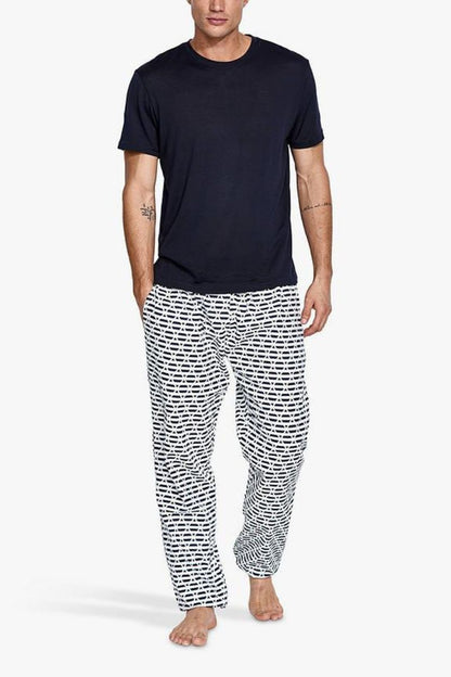 Panos Emporio  Eco Merino Wool T-Shirt, Navy