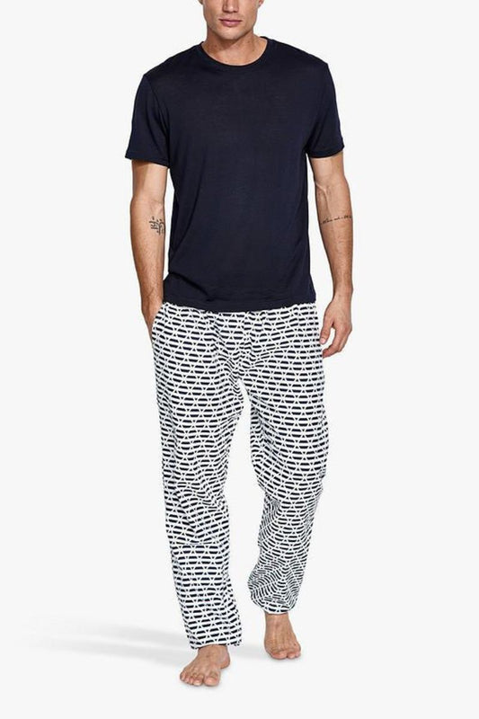 Eco Merino Wool T-Shirt, Navy