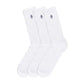 Organic Cotton Ribbed Crew Socks, 3 Pack