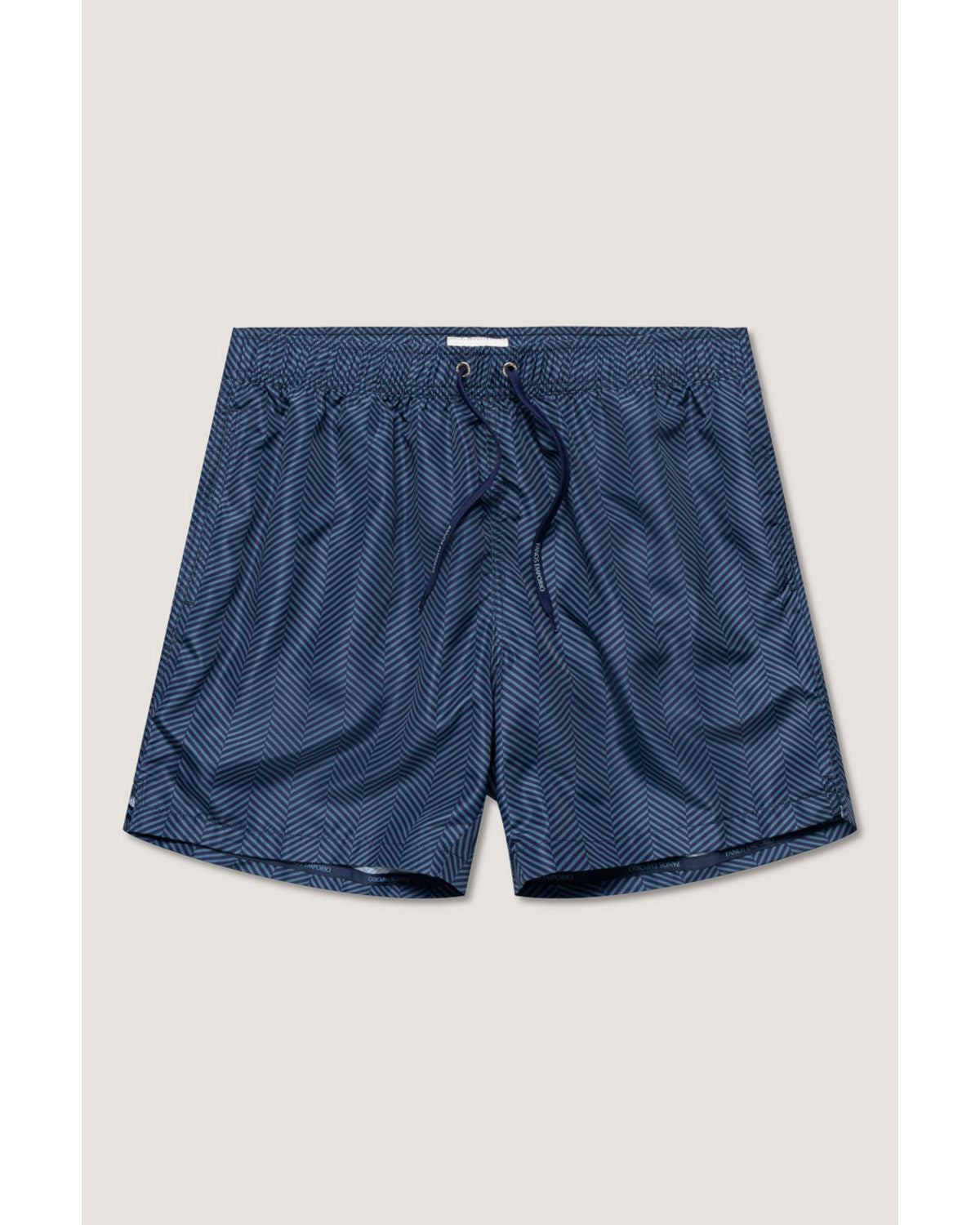 LUXE Ultra-Light Swim Shorts – Dark Blue Herringbone