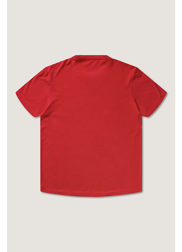 Bamboo/Cotton Crew Tee – Lipstick Red