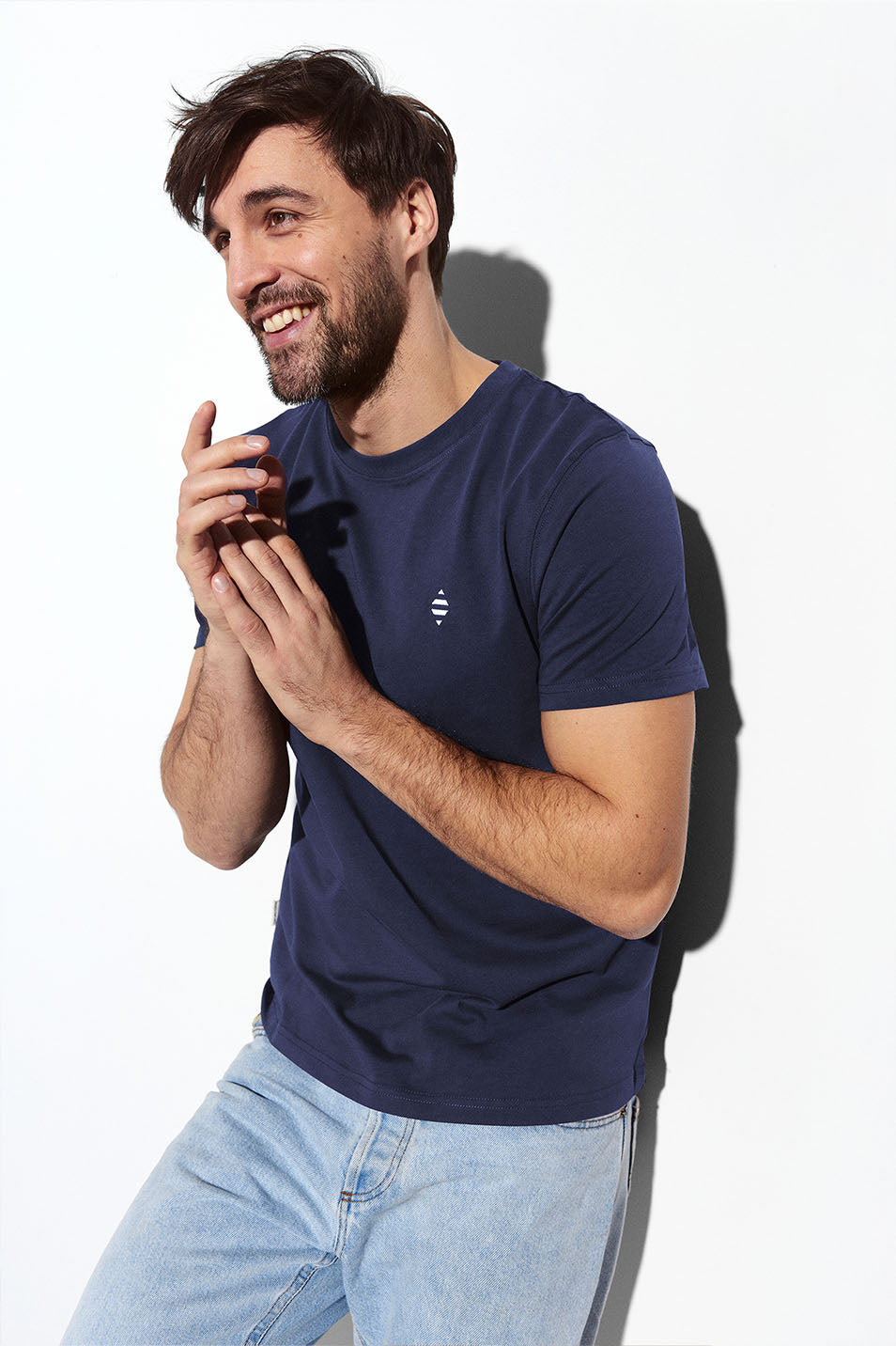 Panos Emporio  Organic Cotton Element T-Shirt, Navy