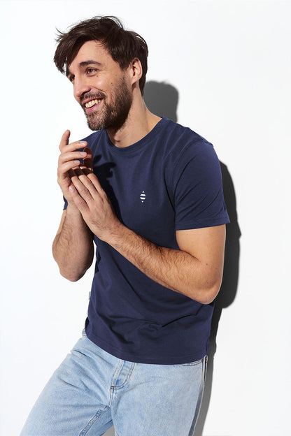 Panos Emporio  Organic Cotton Element T-Shirt, Navy