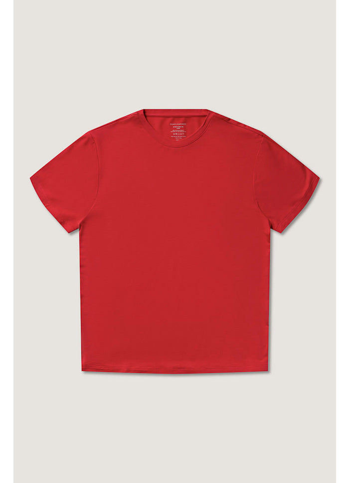 Bamboo/Cotton Crew Tee – Lipstick Red