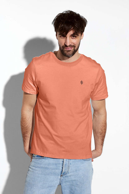 Panos Emporio  Organic Cotton Element T-Shirt, Colour: Coral