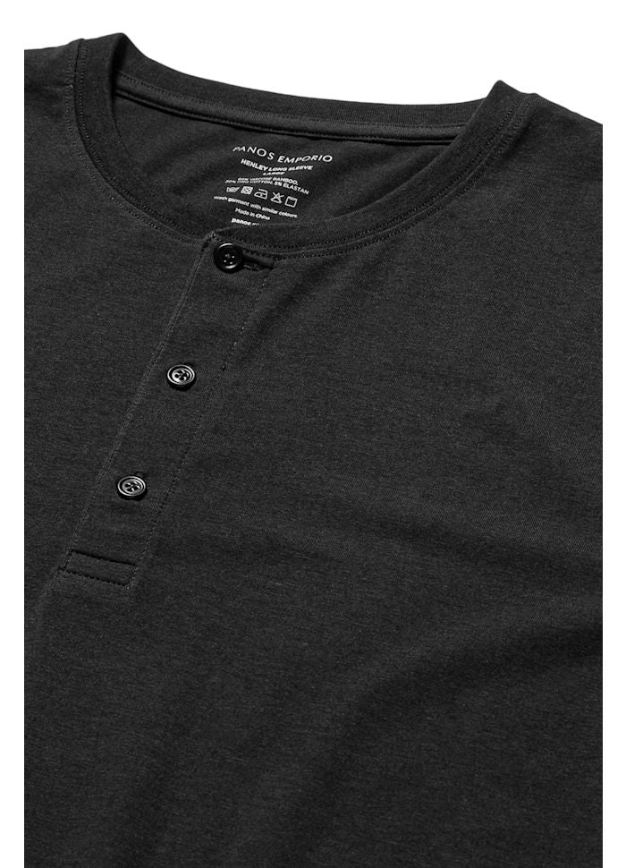 Panos Emporio Lounge Henley Cotton Bamboo Jumper