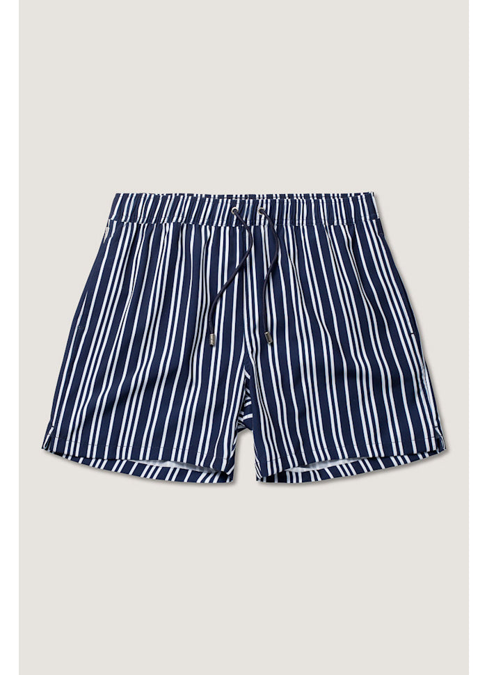 Classic Swim Shorts pinstripe -  Navy/White