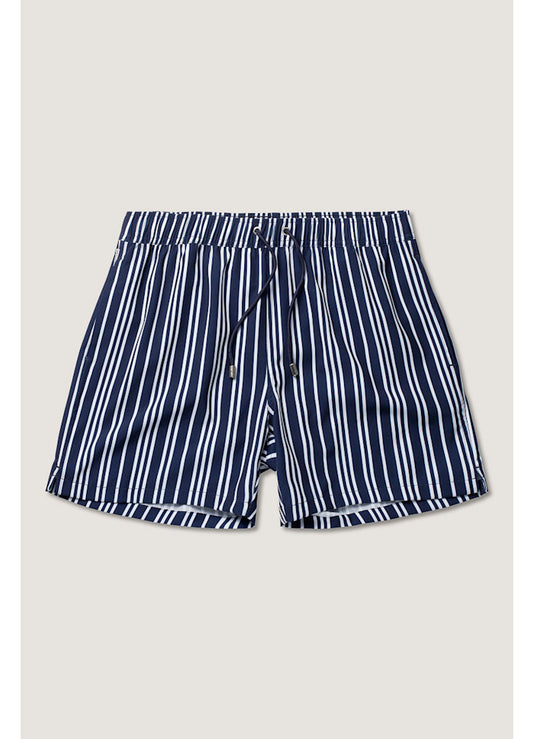 Classic Swim Shorts pinstripe -  Navy/White