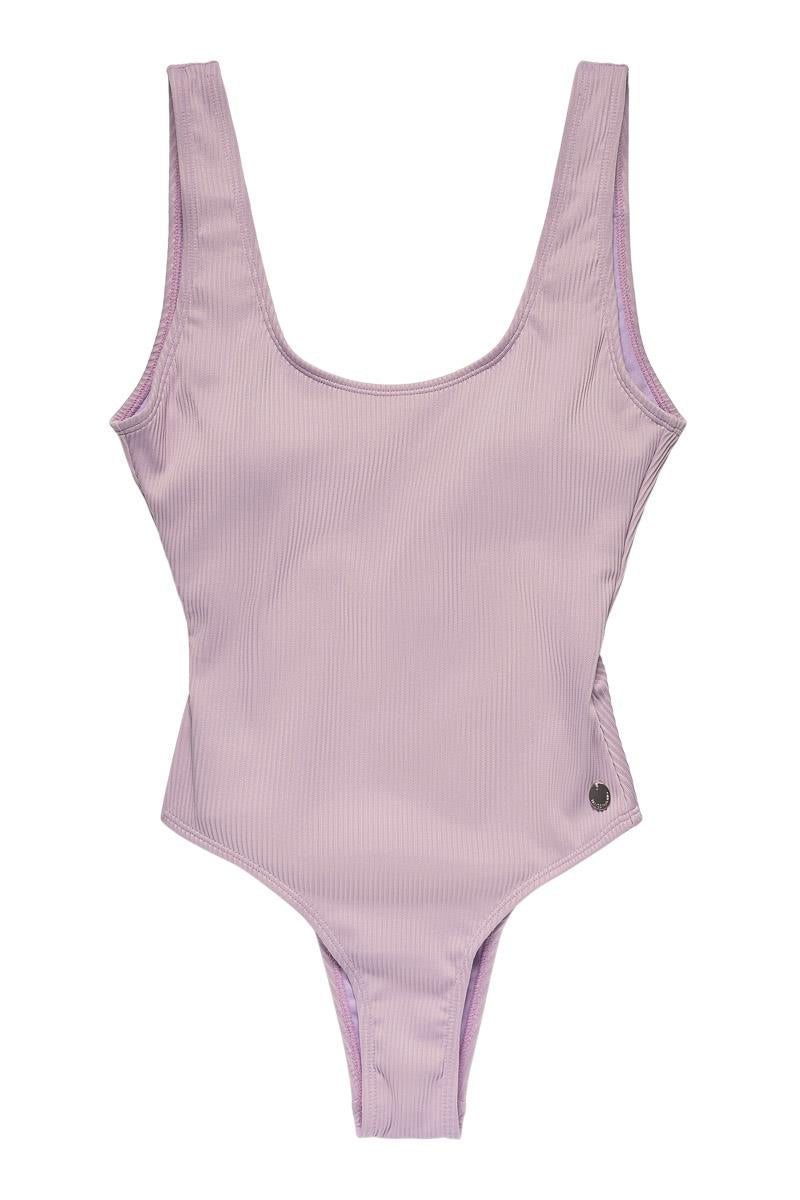 Thyme Sienna High Cut Swimsuit, Soft Lilac