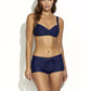 Recycled Twisted Medea Bikini Top, Navy