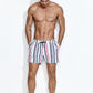 Classic Swimming Trunks, Multi Stripe