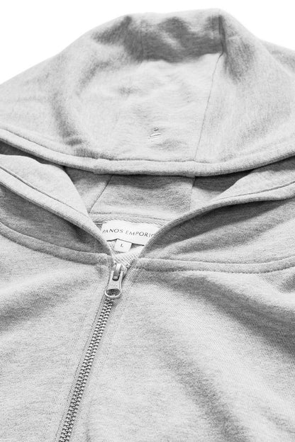 Panos Emporio  Organic Cotton Element Hoodie, Grey Melange