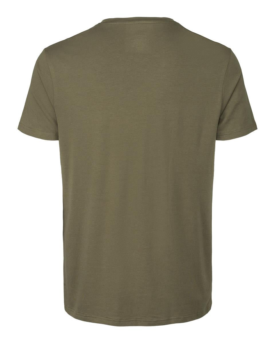 Panos Emporio  Eco Bamboo and Organic Cotton T-shirt Crew, Olive