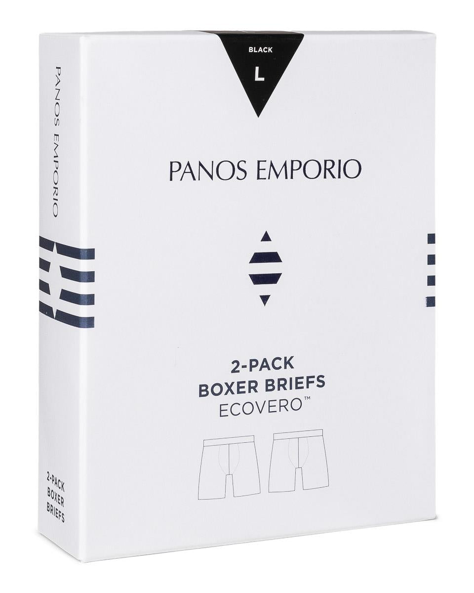 Panos Emporio EcoVero Boxers - 2 Pack, Black