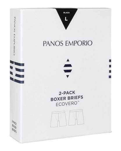 Panos Emporio EcoVero Boxers - 2 Pack, Black