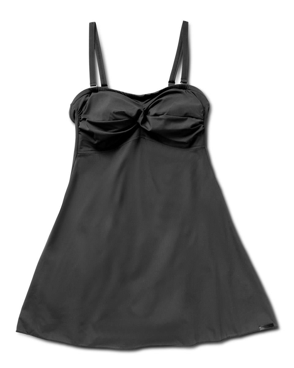 Delos Skirted Swimsuit, Black