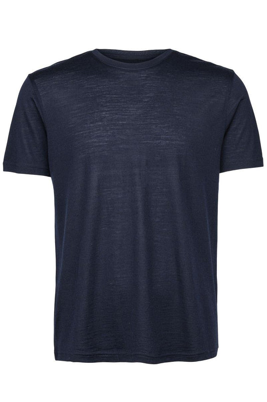 Panos Emporio  Eco Merino Wool T-Shirt, Navy