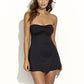 Delos Skirted Swimsuit, Black
